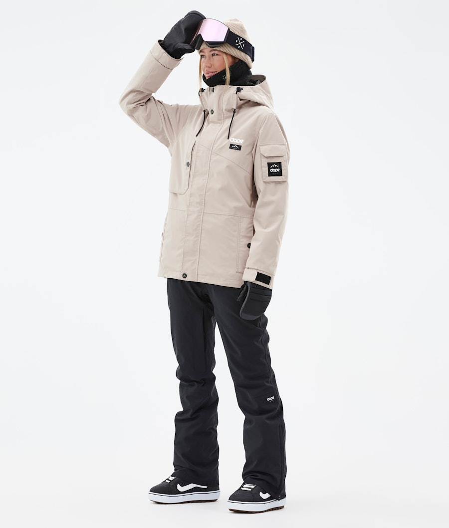Adept W Snowboard Outfit Dames Sand/Black