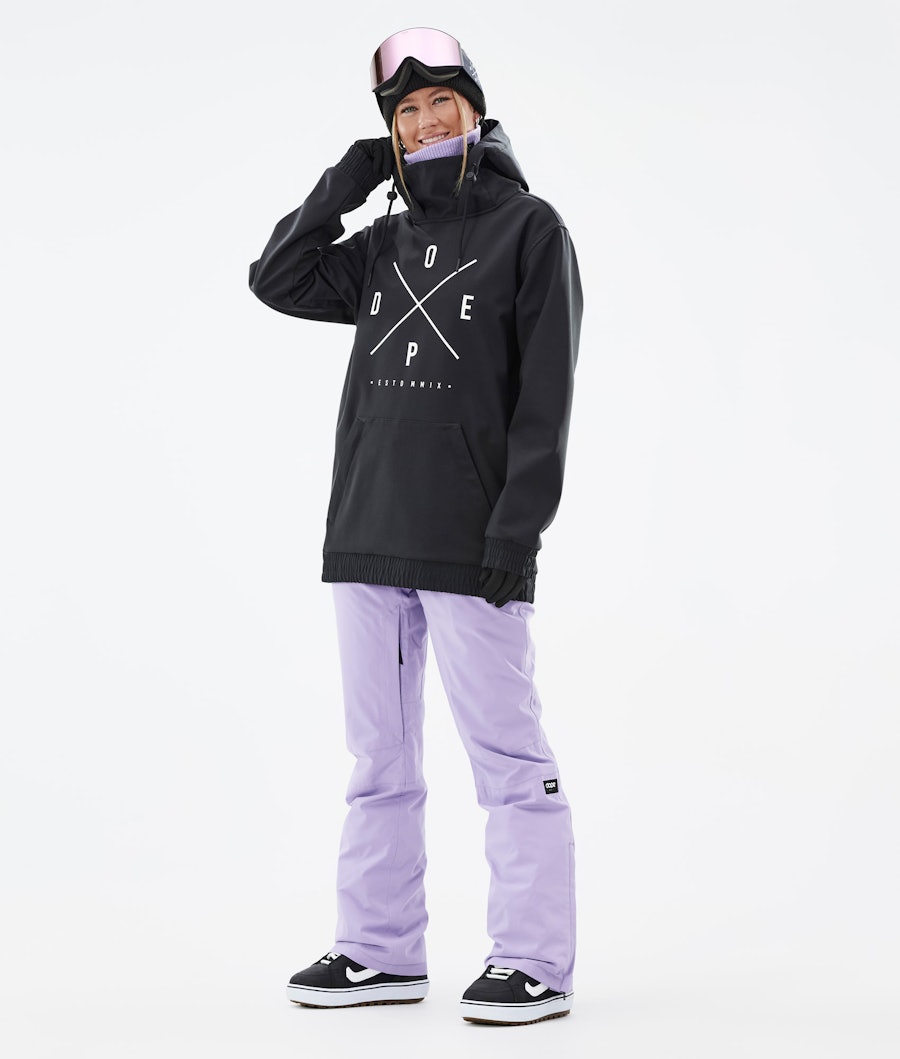 Yeti W Snowboard Outfit Damen Black/Faded Violet