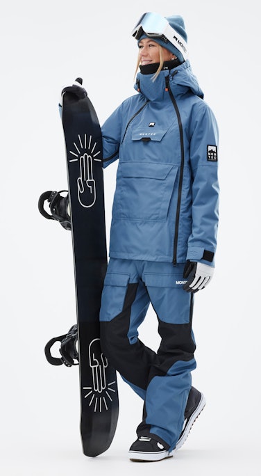 Doom W Snowboard Outfit Dames Blue Steel/Black