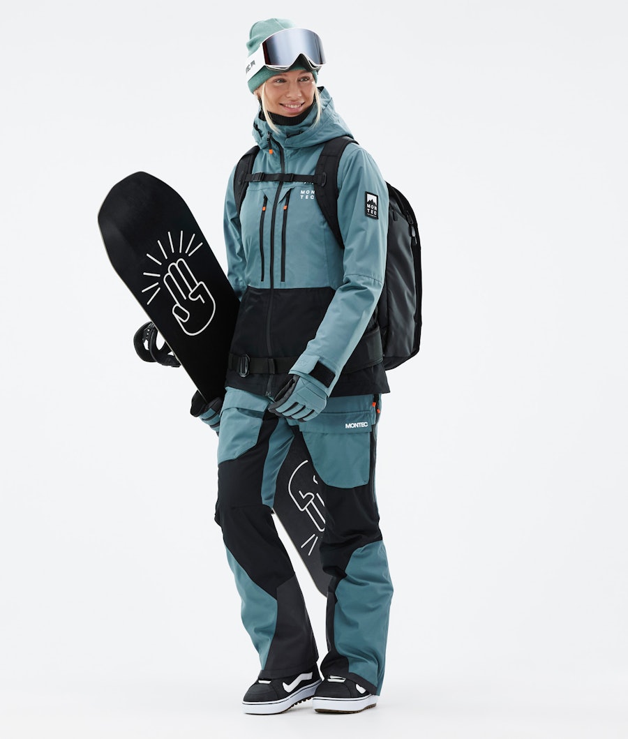 Moss W Snowboardoutfit Dame Atlantic/Black