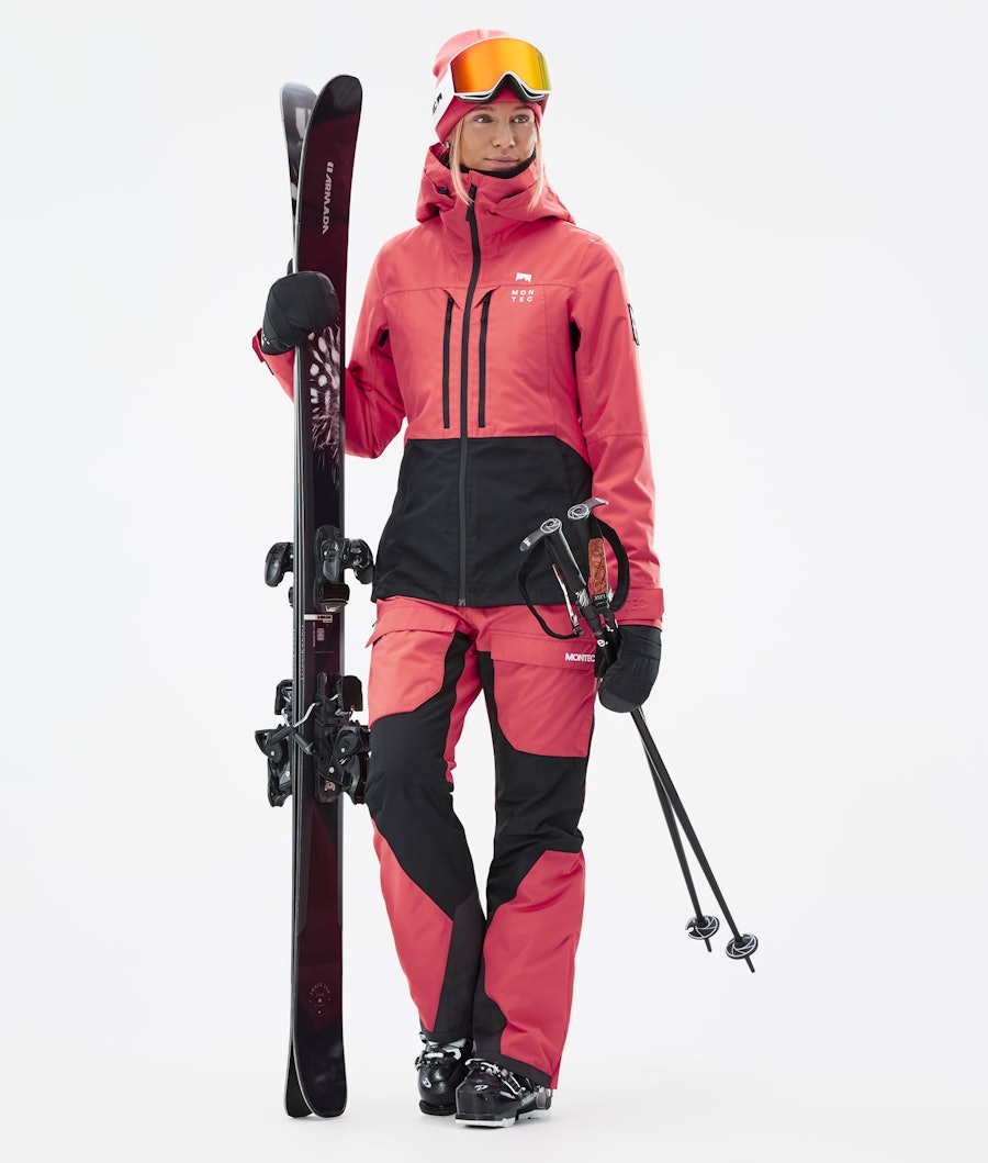 Moss W Outfit Ski Femme Coral/Black