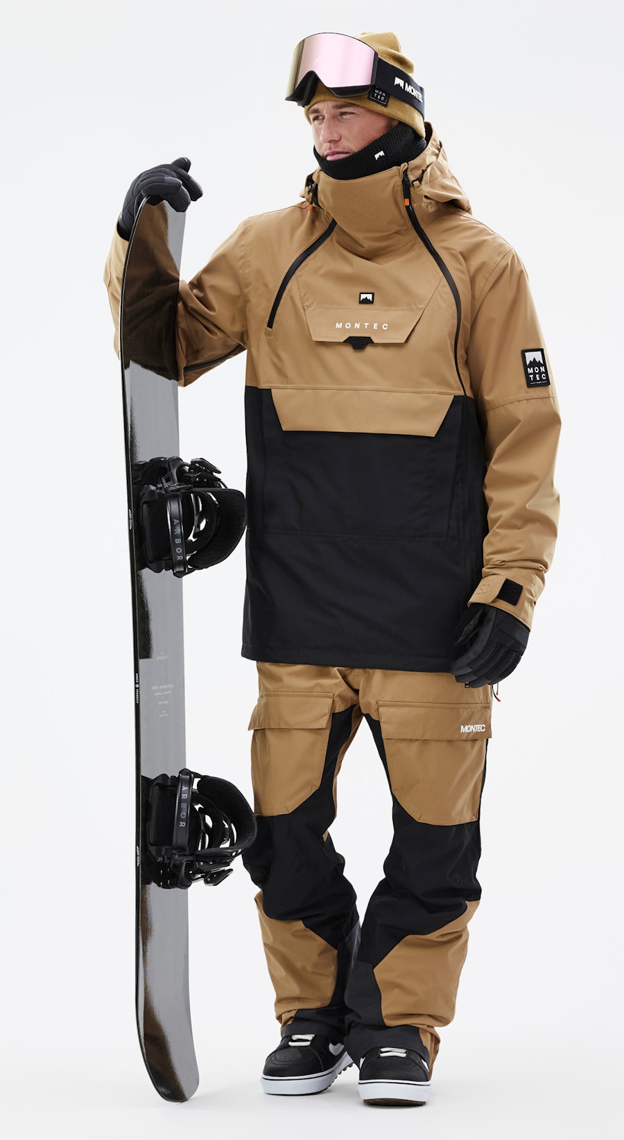 Doom Snowboard Outfit Men Gold/Black