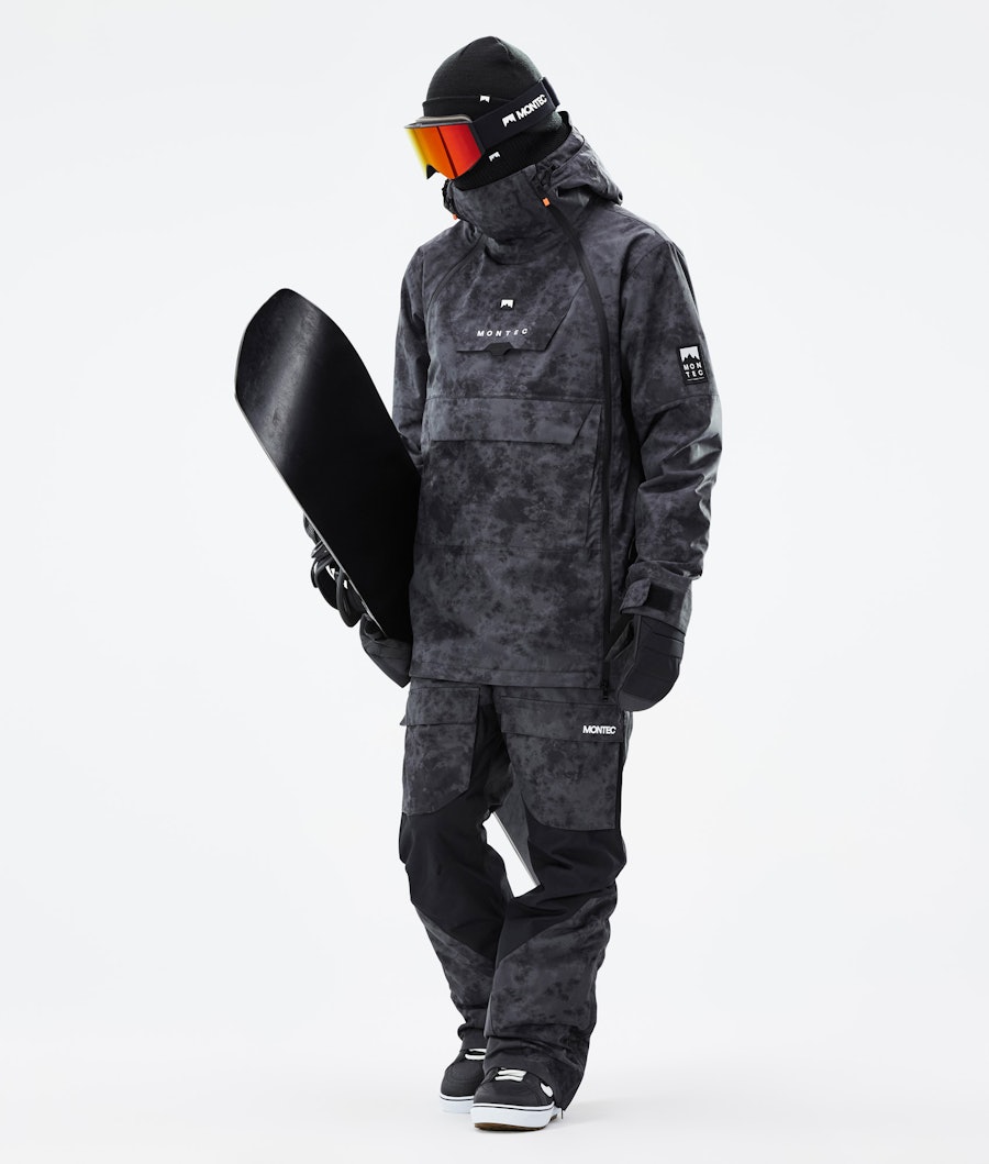 Doom Snowboardoutfit Herre Black Tiedye