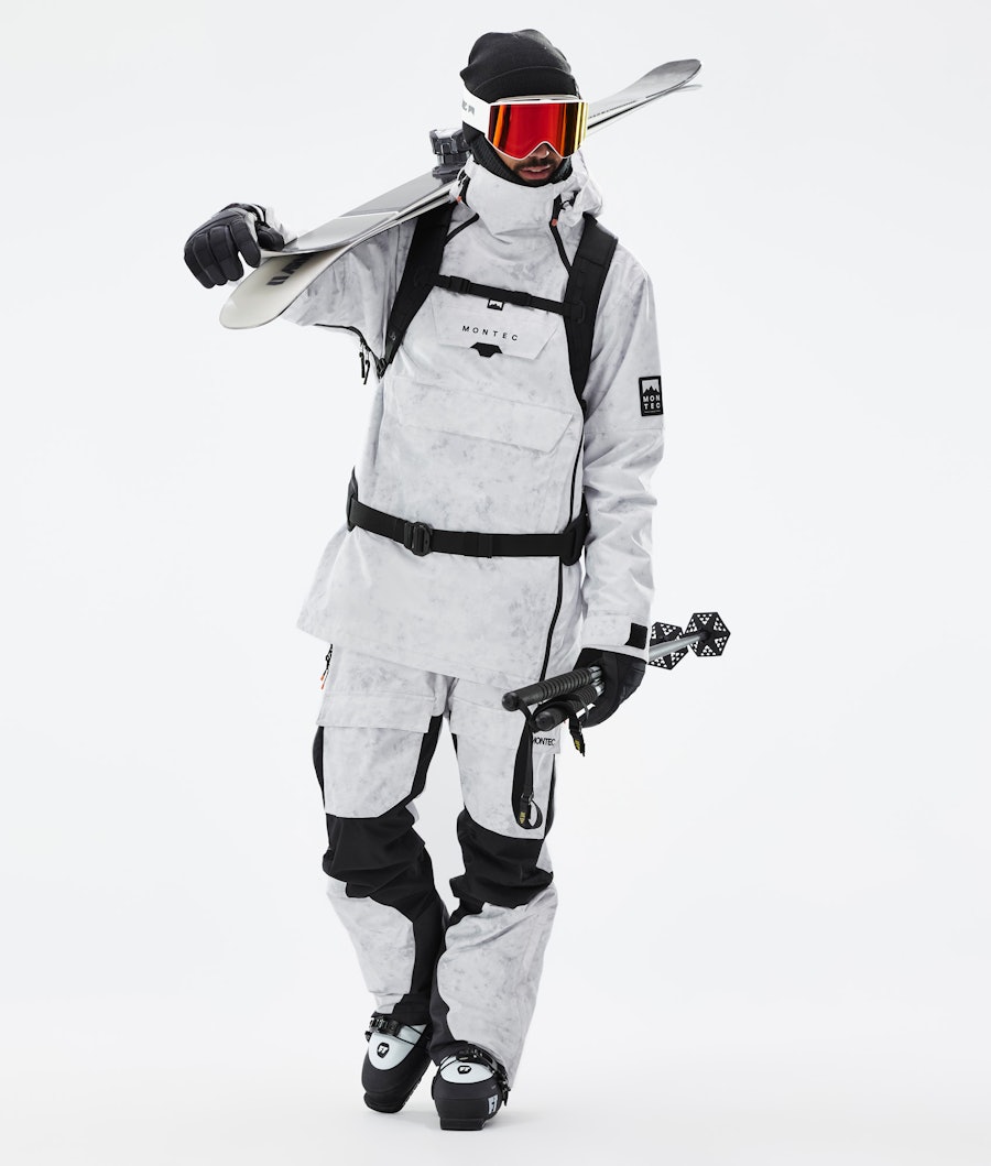 Doom Ski Outfit Heren White Tiedye