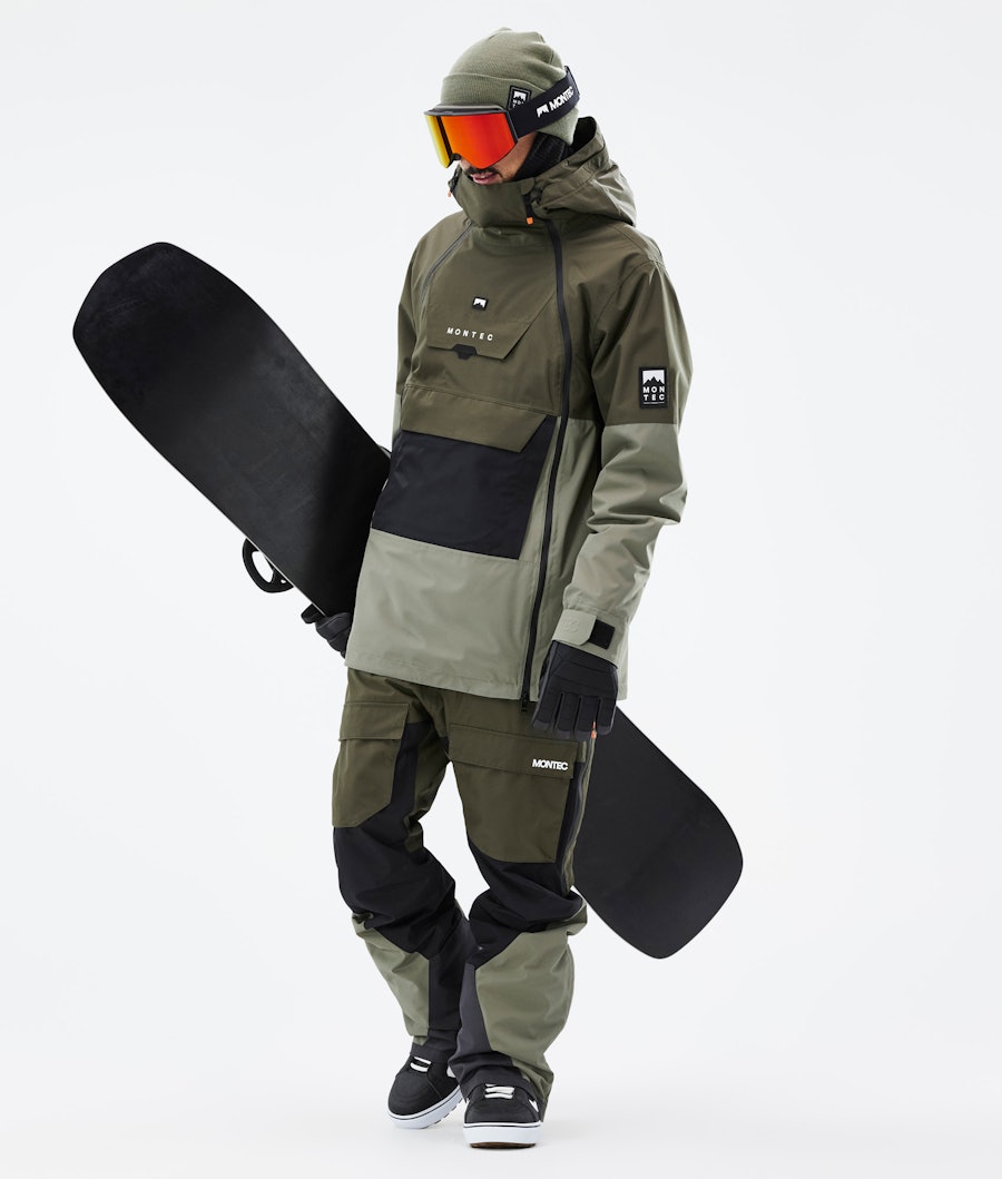 Doom Snowboard Outfit Men Olive Green/Black/Greenish