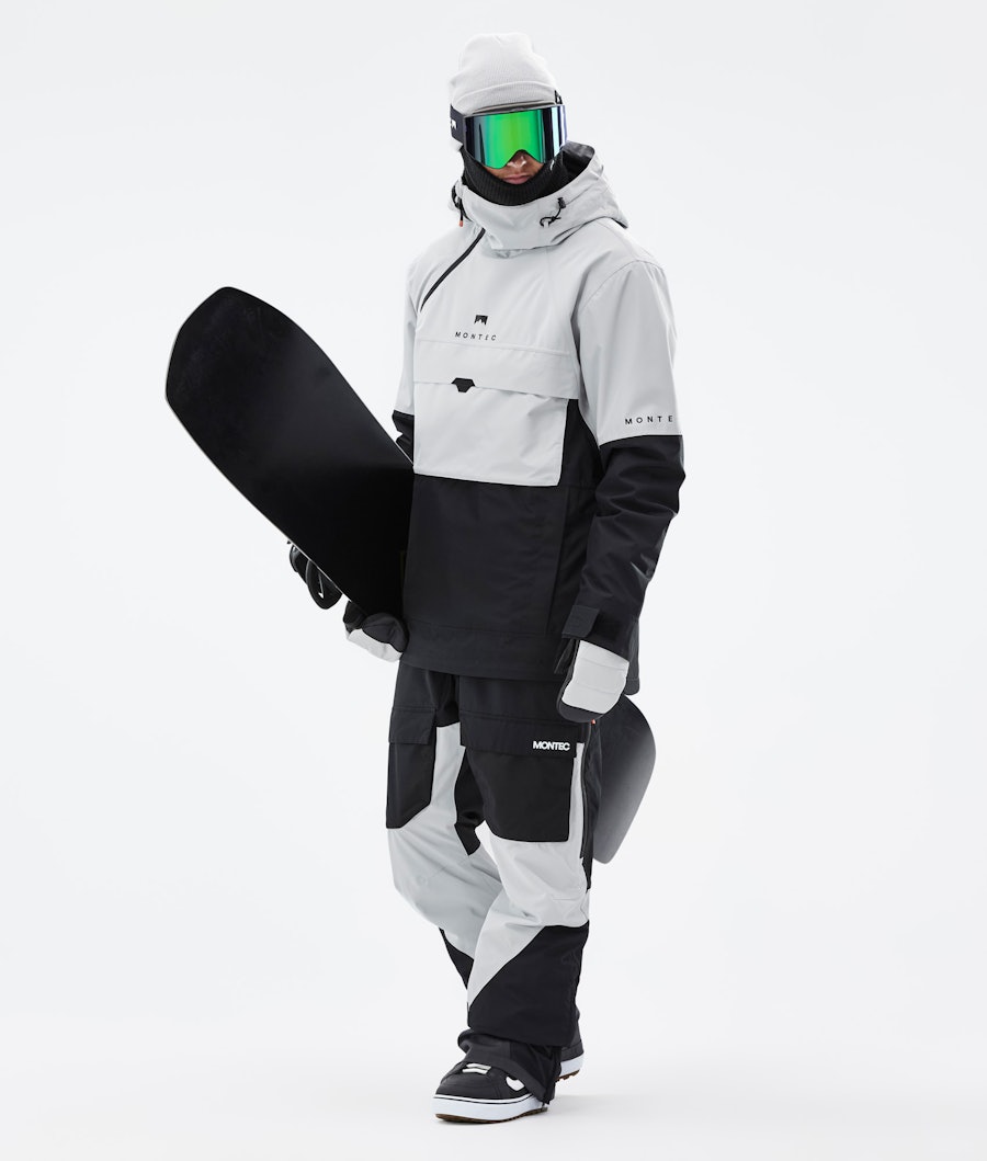 Dune Snowboardoutfit Herre Light Grey/Black