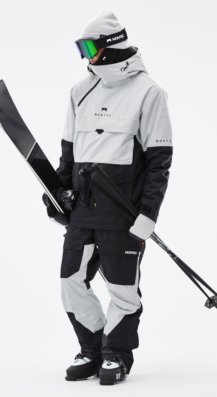 Dune Ski Outfit Men Light Grey/Black