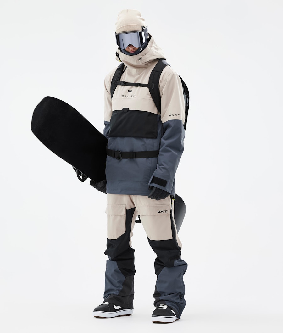 Dune Snowboardoutfit Herre Sand/Black/Metal Blue
