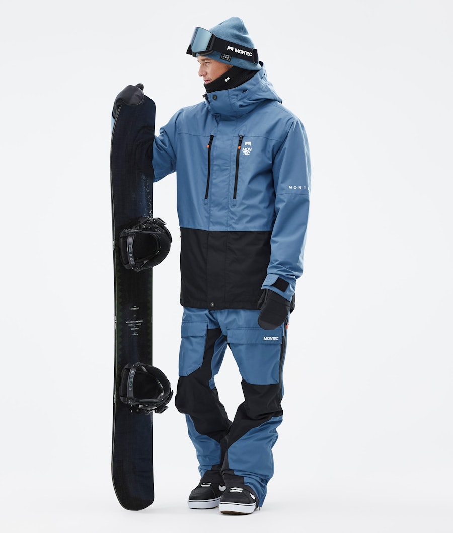 Fawk Snowboard Outfit Men Blue Steel/Black
