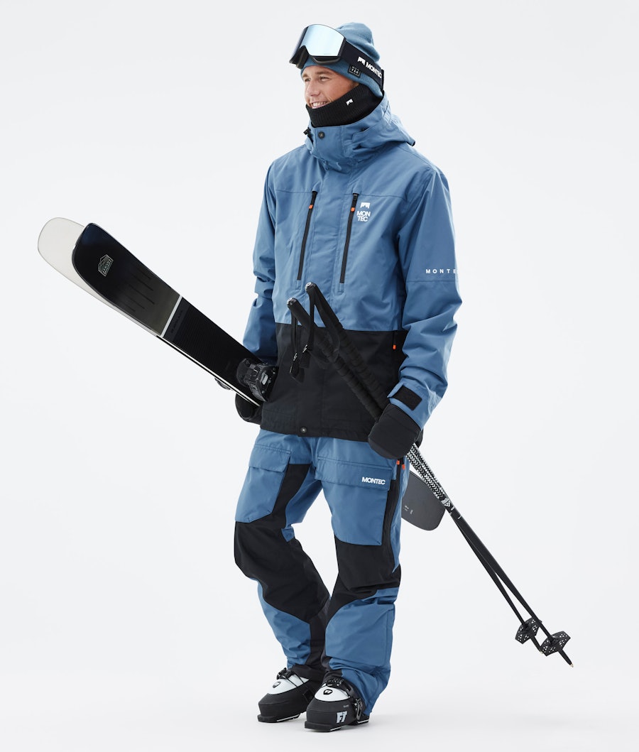 Fawk Ski Outfit Men Blue Steel/Black
