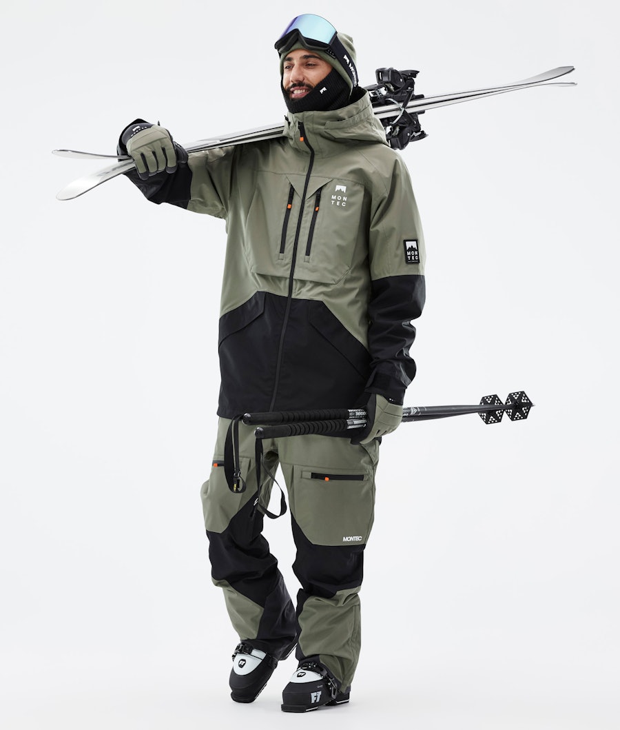 Arch Ski Outfit Men Greenish/Black