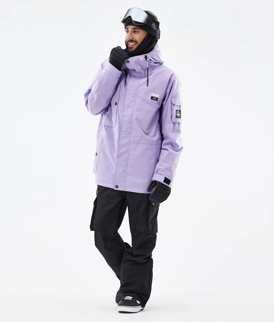Adept Outfit Snowboardowy Mężczyźni Faded Violet/Blackout