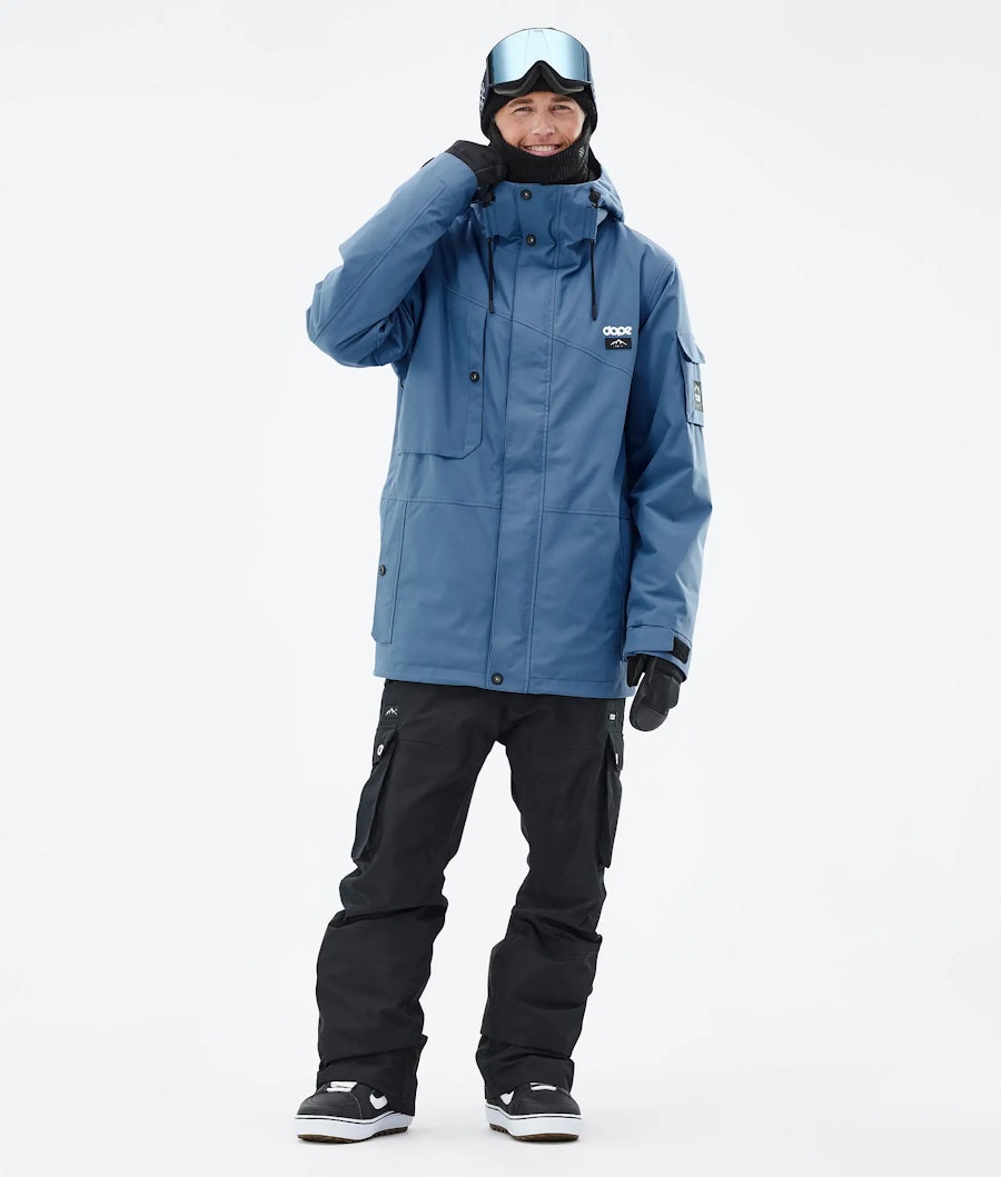 Adept Snowboard Outfit Men Blue Steel/Black