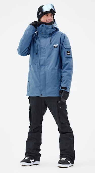 Adept Snowboard Outfit Men Blue Steel/Blackout