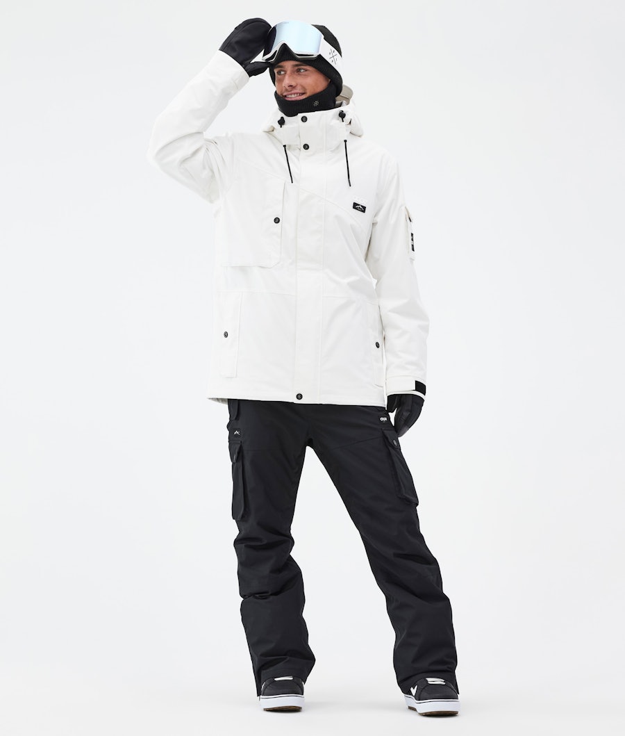 Adept Snowboard Outfit Herren Old White/Blackout