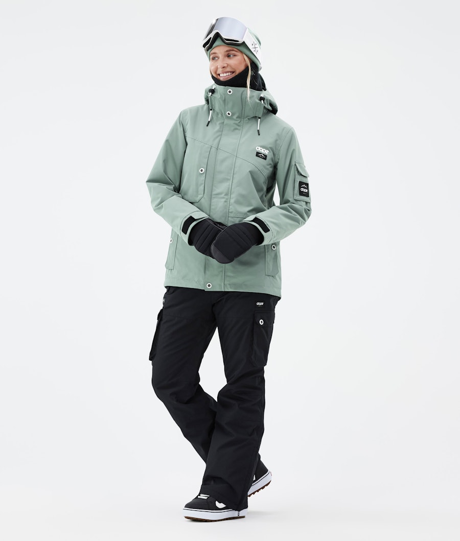 Adept W Snowboard Outfit Damen Faded Green/Black