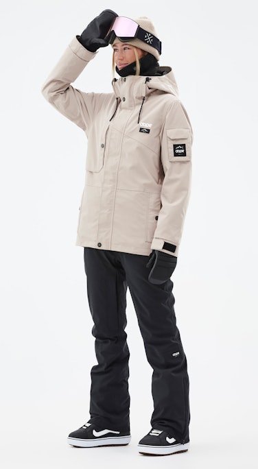 Adept W Snowboard Outfit Damen Sand/Black
