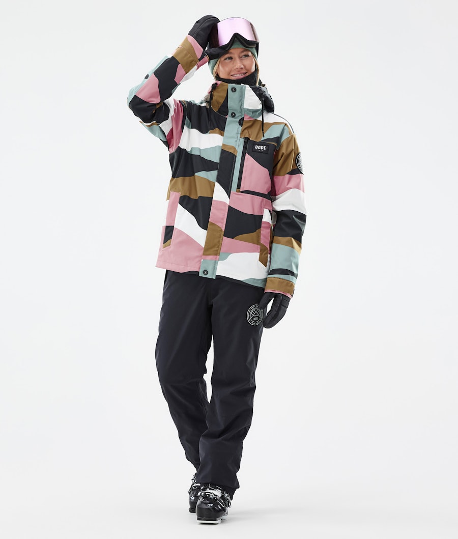 Blizzard W Full Zip Ski Outfit Women Shards Gold Muted Pink/Black