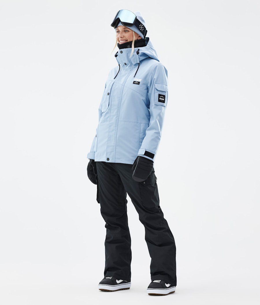 Adept W Snowboard Outfit Damen Light Blue/Blackout