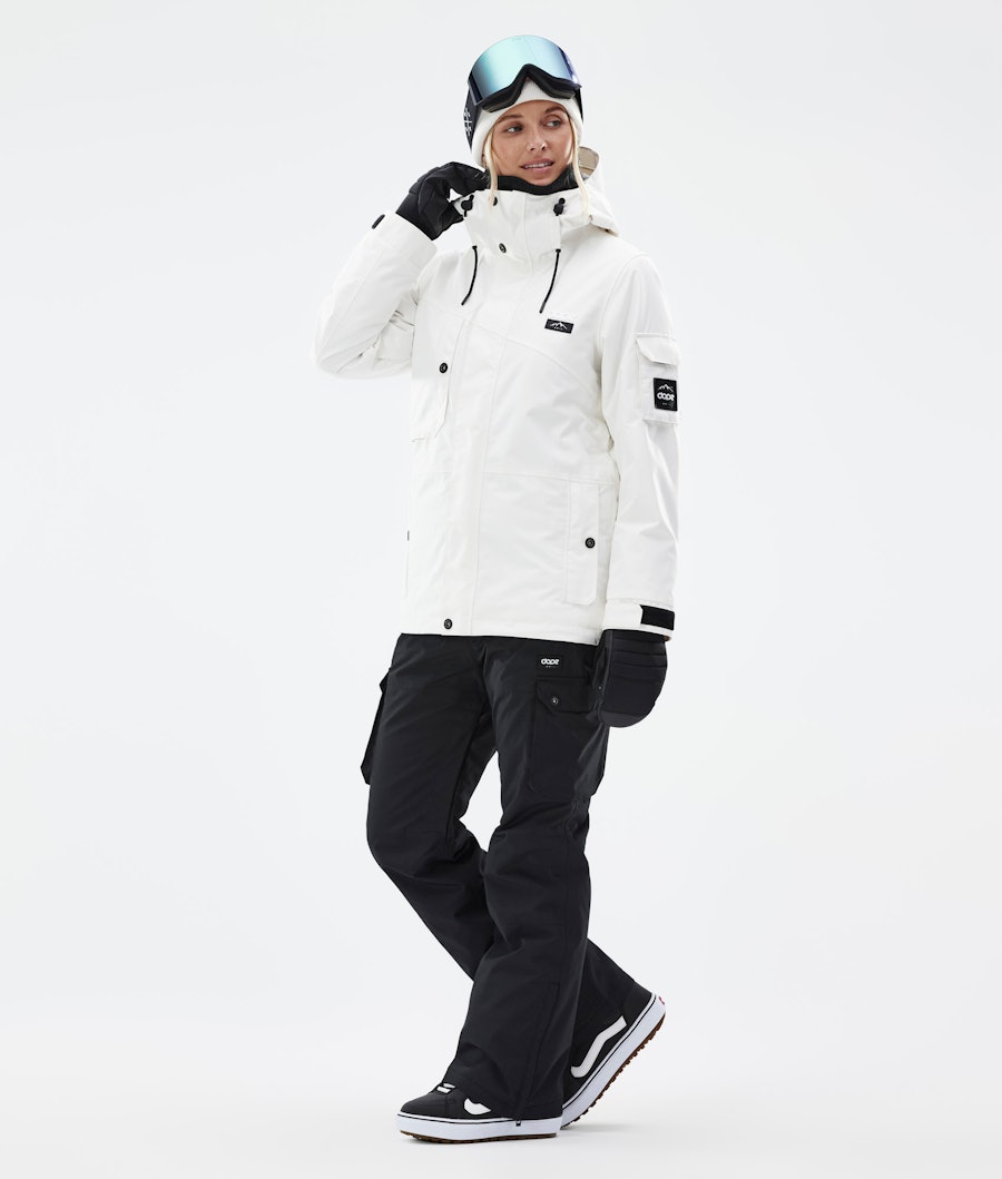 Adept W Outfit Snowboardowy Kobiety Old White/Blackout