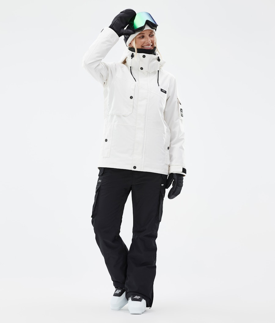 Adept W Ski Outfit Dames Old White/Blackout