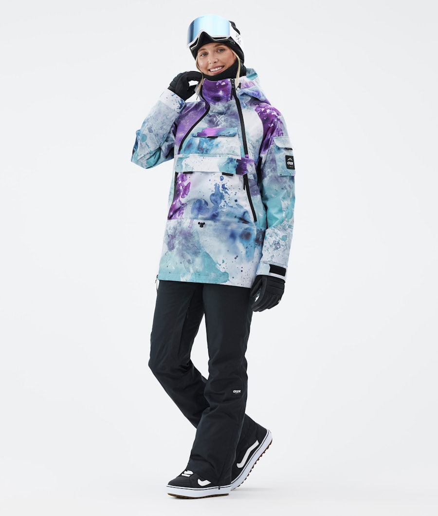 Akin W Outfit Snowboardowy Kobiety Spray Green Grape/Black