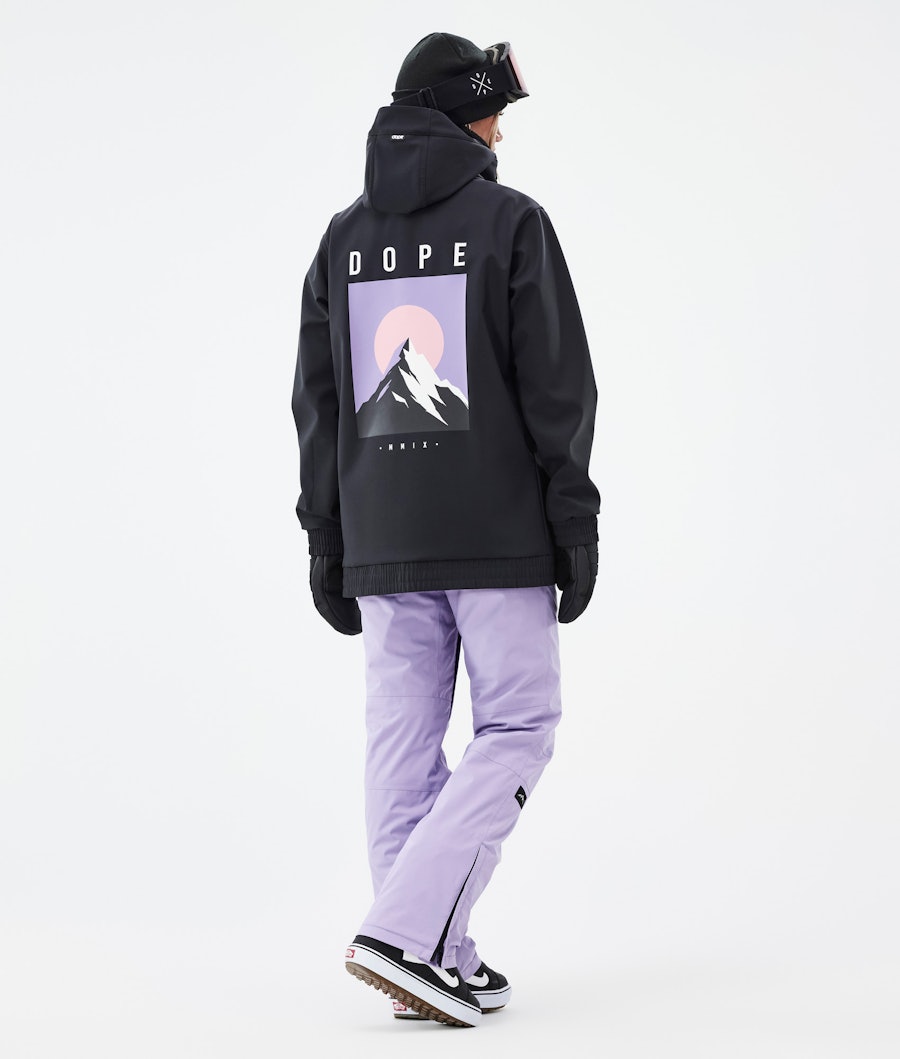 Yeti W Outfit Snowboardowy Kobiety Black/Faded Violet