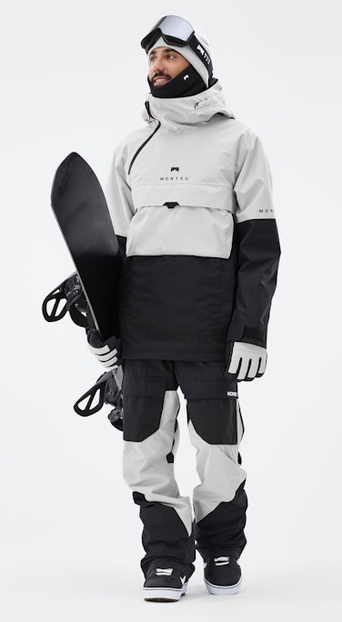 Dune Outfit Snowboardowy Mężczyźni Light Grey/Black