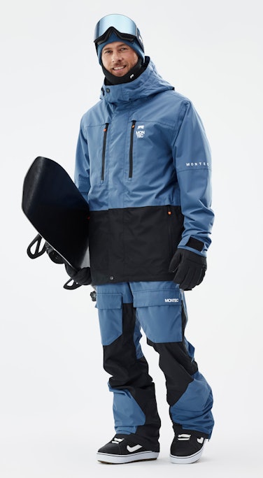 Fawk Outfit Snowboardowy Mężczyźni Blue Steel/Black