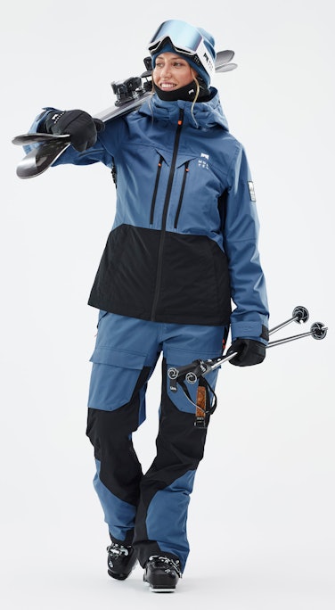 Moss W Ski Outfit Damen Blue Steel/Black