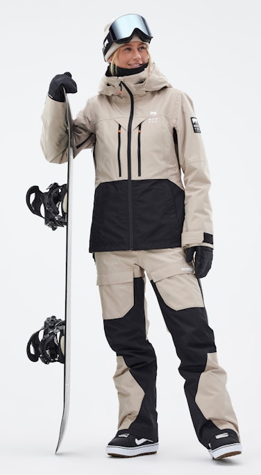 Moss W Snowboard Outfit Dames Sand/Black